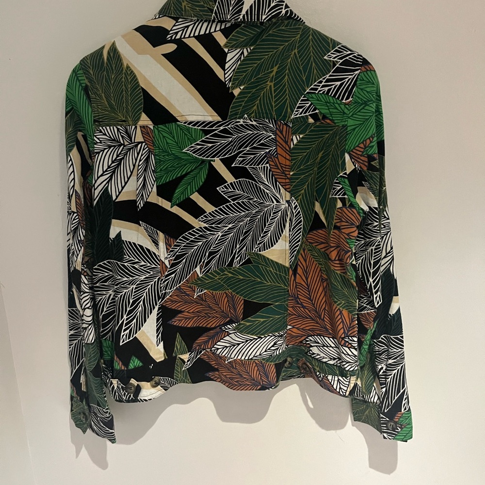 Cynthia Rowley Medium button down jacket jungle print - Picture 4 of 5
